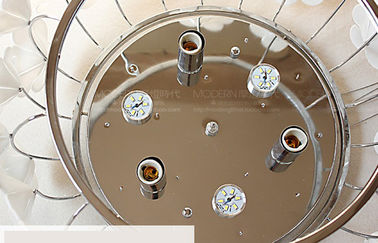 Lukisan Finishing K9 Kristal Chandelier Lampu Untuk Dining Room