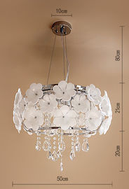 Lukisan Finishing K9 Kristal Chandelier Lampu Untuk Dining Room