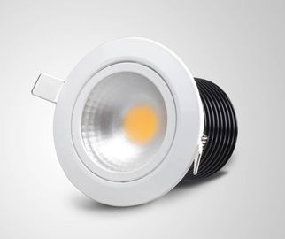 10Watt LED Downlight Untuk Meeting Room Ra 80 IP45 Hangat dimmable Adjustable Putih