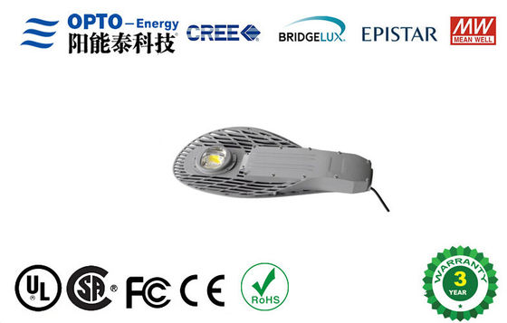 Jalan COB terbuka Led Street Light 50W Dengan Meanwell Dipimpin driver dengan Aluminium & Tempering Kaca