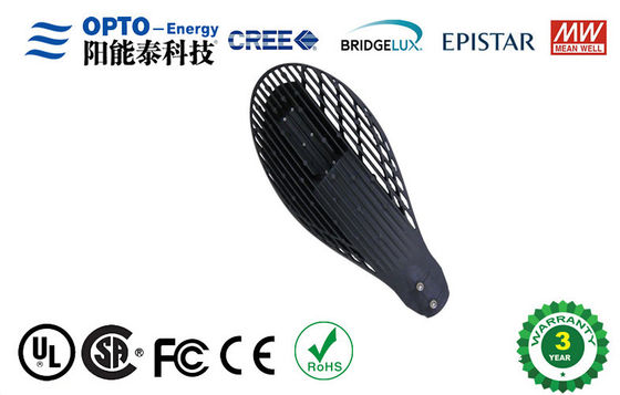 Jalan COB terbuka Led Street Light 50W Dengan Meanwell Dipimpin driver dengan Aluminium & Tempering Kaca