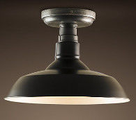 Hitam Rumah Loft Vintage Lampu Ceiling E27 Aluminium Lampu Ceiling
